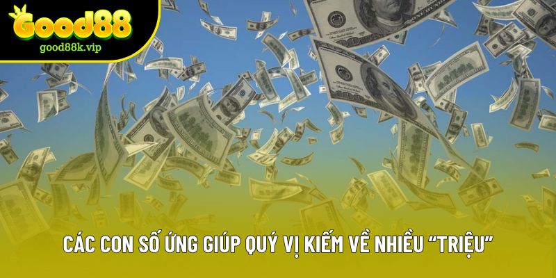 Các con số ứng với từng trường hợp giúp quý vị kiếm về nhiều “triệu”