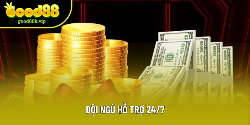 Đội ngũ hỗ trợ 24/7